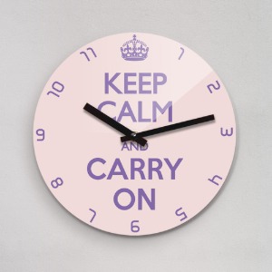 KEEP CALM AND CARRY ON 무소음벽시계(대) KYE280-FP